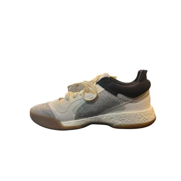 Adidas APE 779001 Mens Size 13 White Gray Stripes Sneakers Lace Up Tennis Shoes - Picture 6 of 10